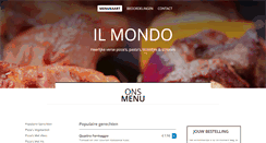 Desktop Screenshot of pizzeria-il-mondo.nl