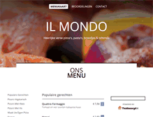 Tablet Screenshot of pizzeria-il-mondo.nl